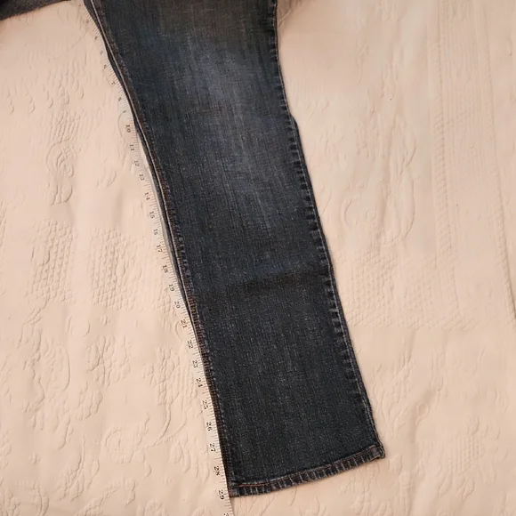 Levi's 525 Perfect Waist Blue Straight Leg Jeans size 16S - Picture 6 of 6